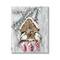 Stupell Industries Holiday Stockings Birdhouse Perched Canvas Wall Art